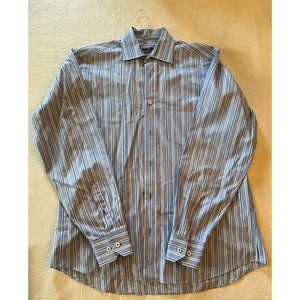 Bugatchi Uomo Men's Striped Dress Shirt
